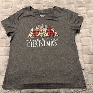 Gray Christmas Tree Shirt